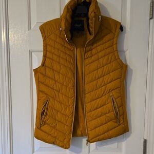 Mustard Quilted Puffer Vest